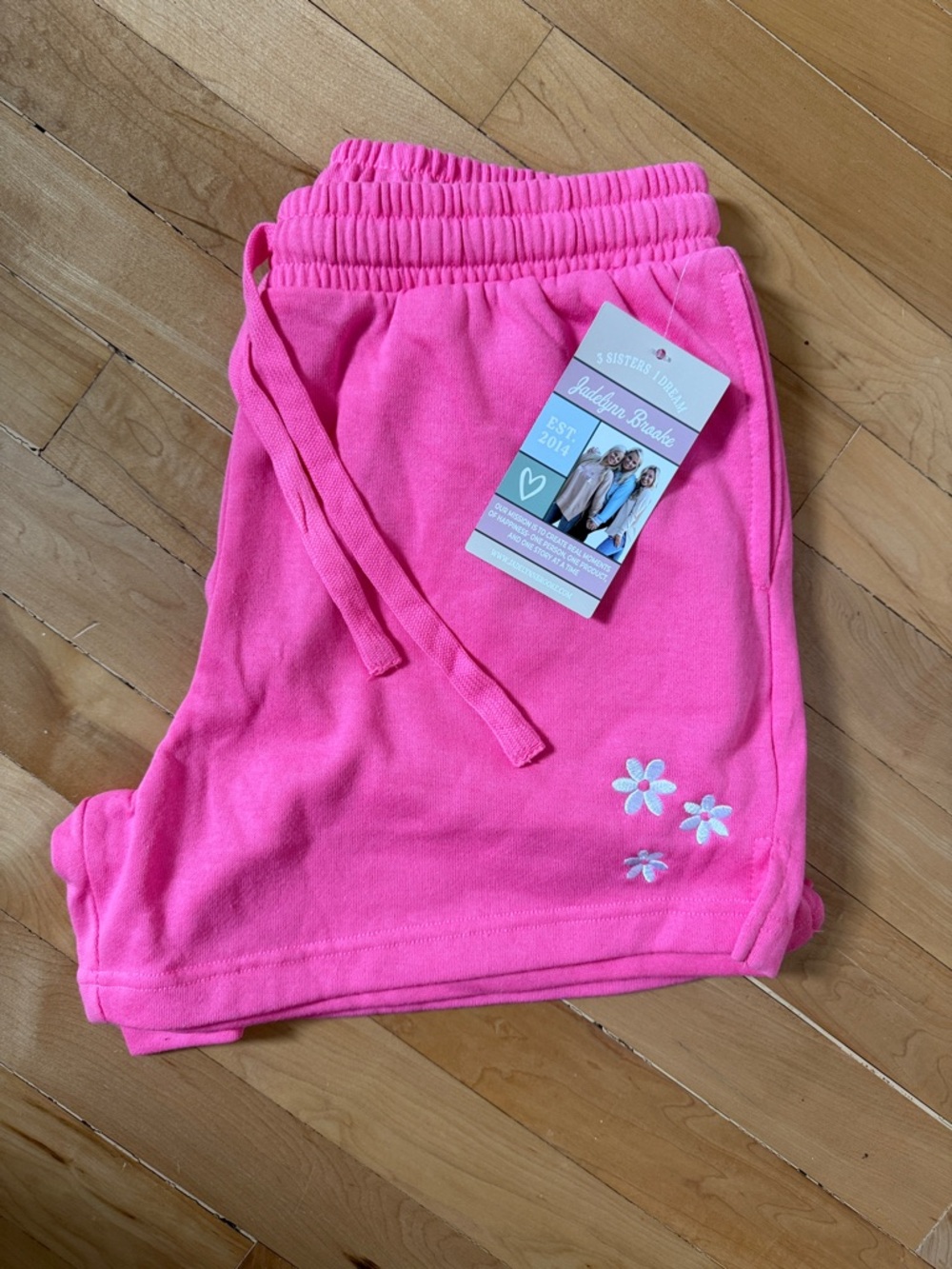NEW Women’s Jadelynn Brooke Hot Pink Floral Athletic Lounge Shorts LARGE
